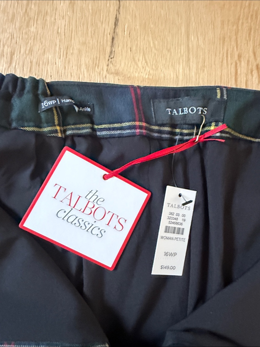 Talbots Wonen’s Hampshire Ankle Pants NWT 16WP - Picture 7 of 9